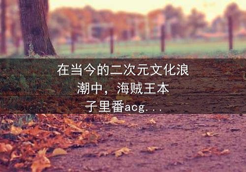 《海贼王本子里番acg女帝》-免费在线观看 - 完整无删第7集