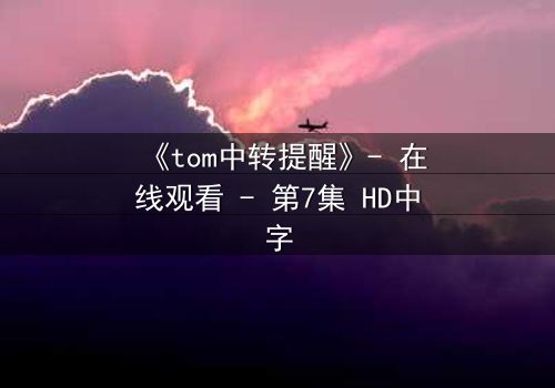 《tom中转提醒》- 在线观看 - 第7集 HD中字